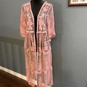 Pink lace cover size S/M